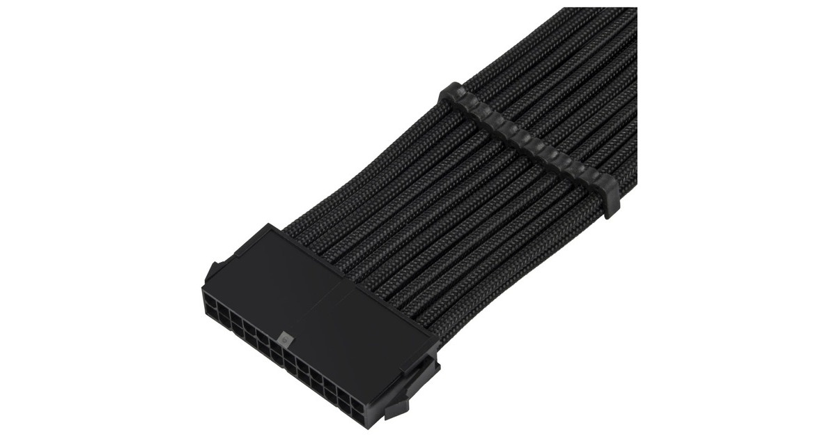 SilverStone ATX-Verlängerungskabel SST-PP07E-MBB(schwarz, 30cm)