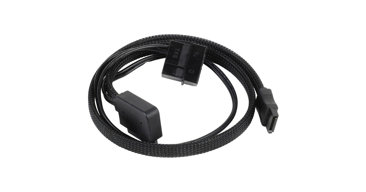 1x 7-Pin-SATA(schwarz, 50cm)