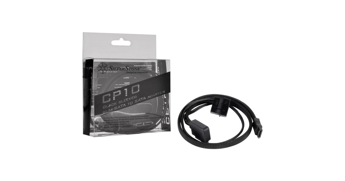 1x 7-Pin-SATA(schwarz, 50cm)