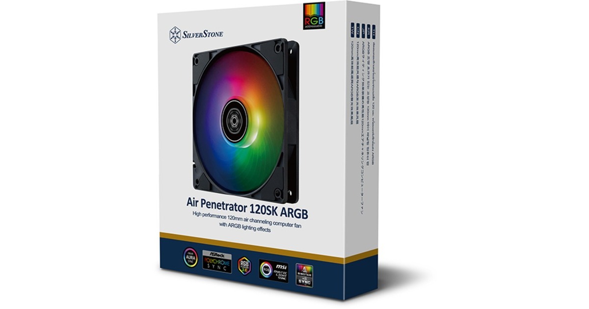 SilverStone Air Penetrator 120SK ARGB, Gehäuselüfter(schwarz)