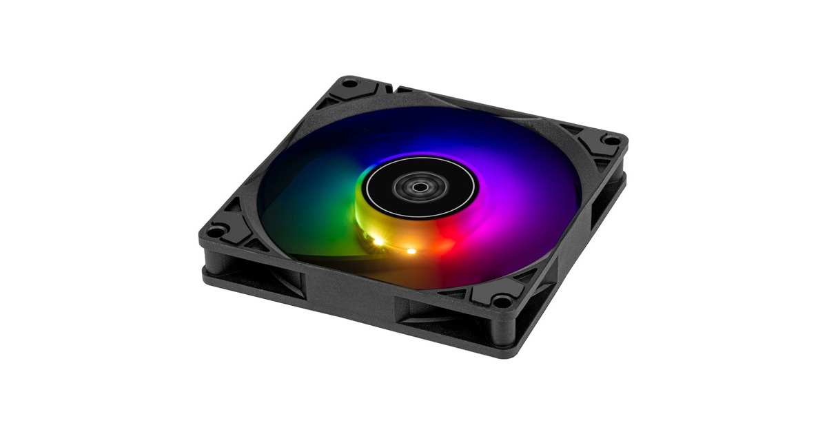 SilverStone Air Slimmer 90 ARGB, Gehäuselüfter(schwarz)