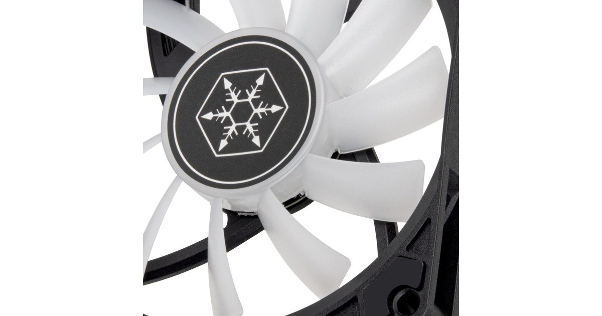 SilverStone Air Slimmer 90 ARGB, Gehäuselüfter(schwarz)