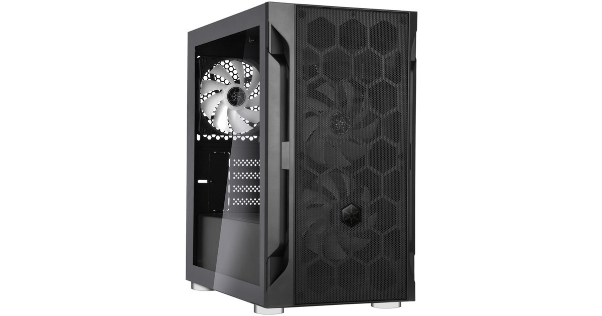 SilverStone FARA H1M PRO, Tower-Gehäuse(schwarz, Tempered Glass)