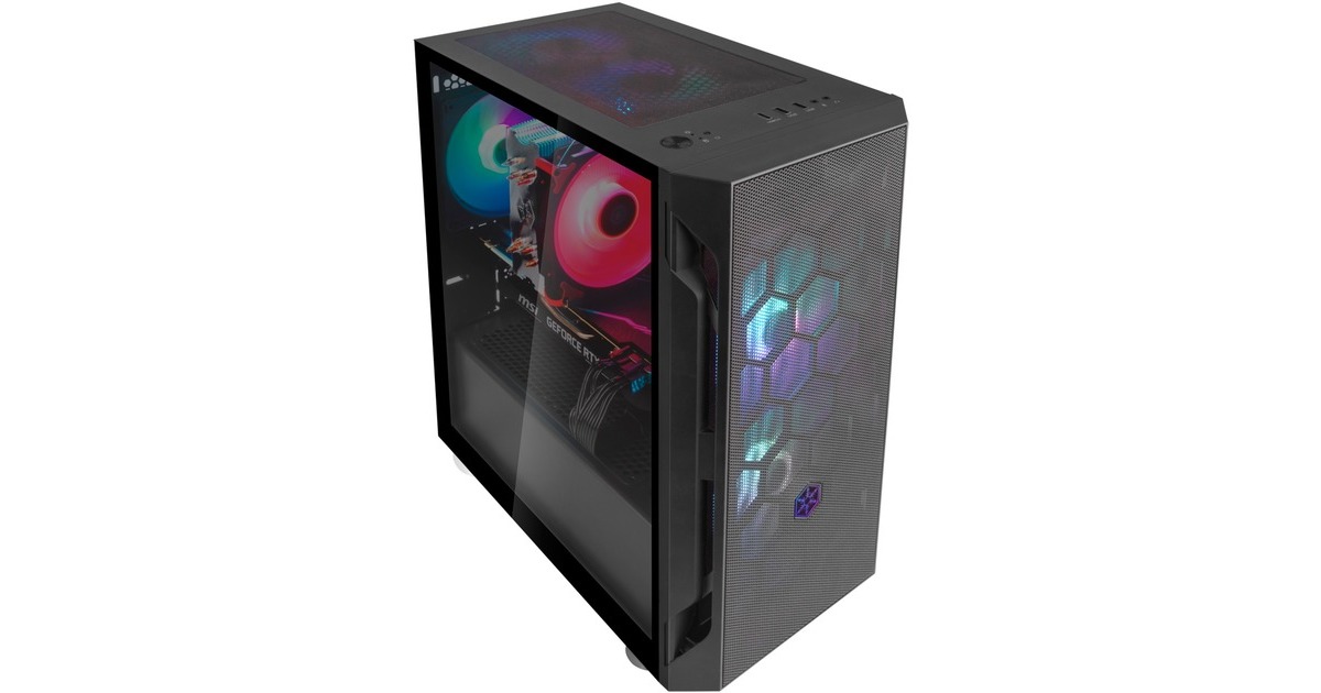 SilverStone FARA H1M PRO, Tower-Gehäuse(schwarz, Tempered Glass)