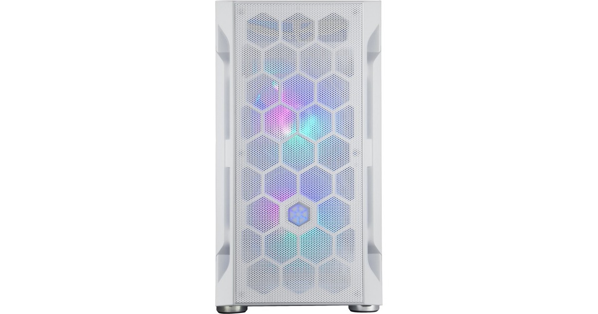 SilverStone FARA H1M PRO, Tower-Gehäuse(weiß, Tempered Glass)