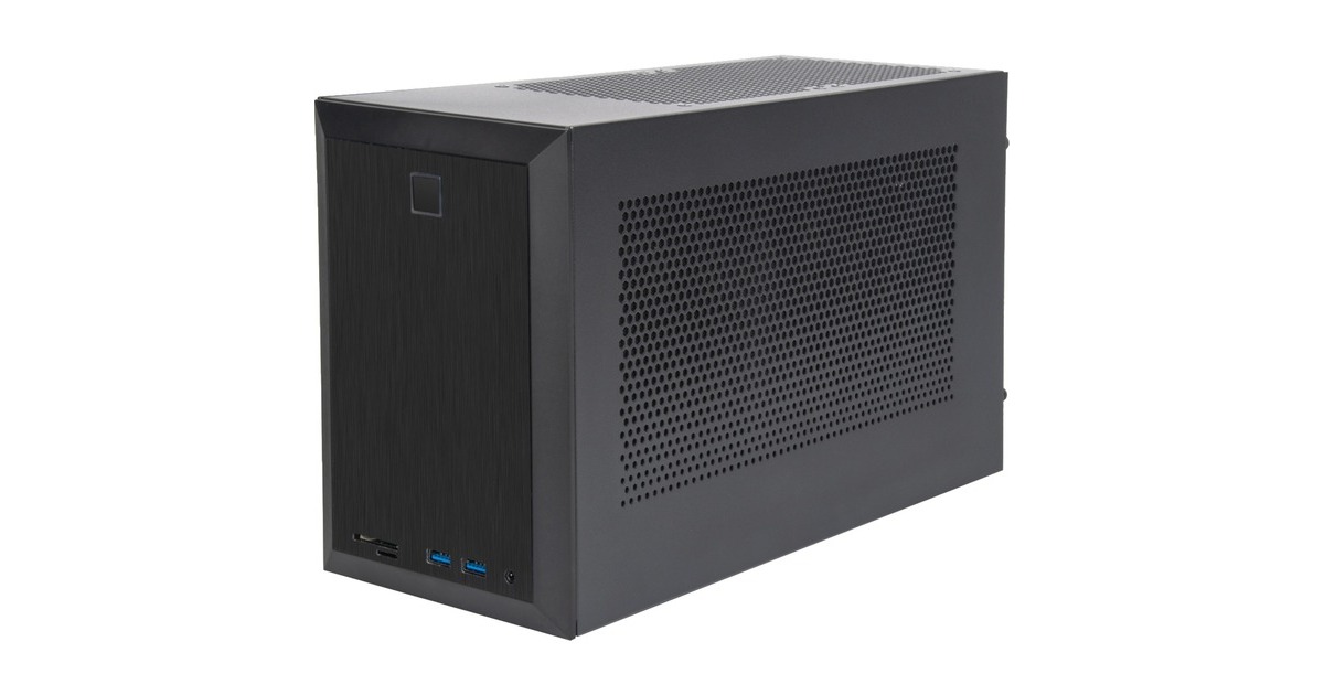 SilverStone NUC SST-VT04B, Tower-Gehäuse(schwarz, Intel® NUC Element H Chassis)