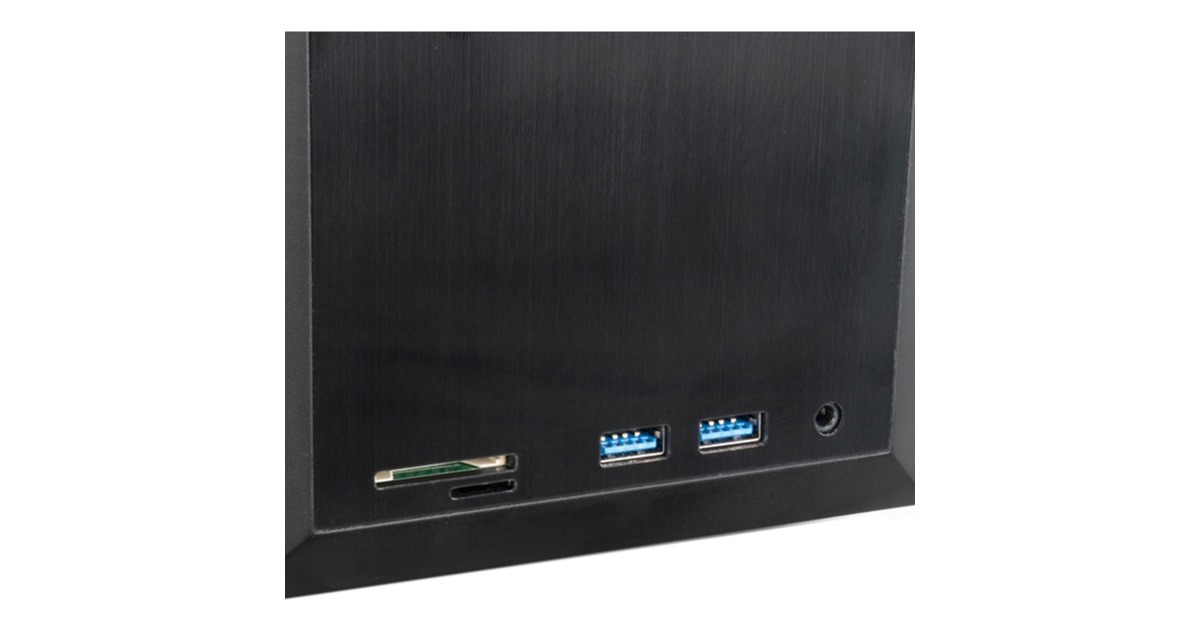 SilverStone NUC SST-VT04B, Tower-Gehäuse(schwarz, Intel® NUC Element H Chassis)