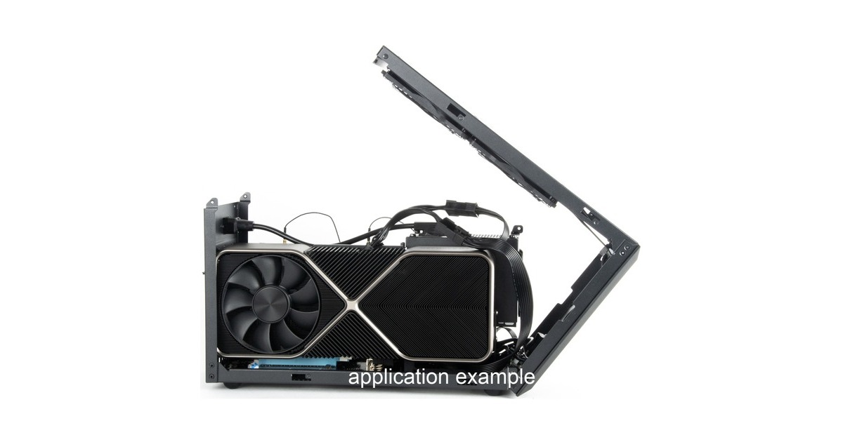 SilverStone NUC SST-VT04B, Tower-Gehäuse(schwarz, Intel® NUC Element H Chassis)