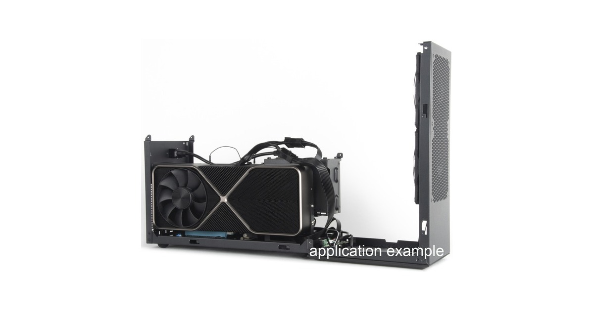 SilverStone NUC SST-VT04B, Tower-Gehäuse(schwarz, Intel® NUC Element H Chassis)