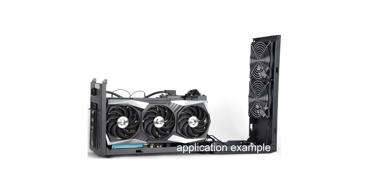 SilverStone NUC SST-VT04B, Tower-Gehäuse(schwarz, Intel® NUC Element H Chassis)