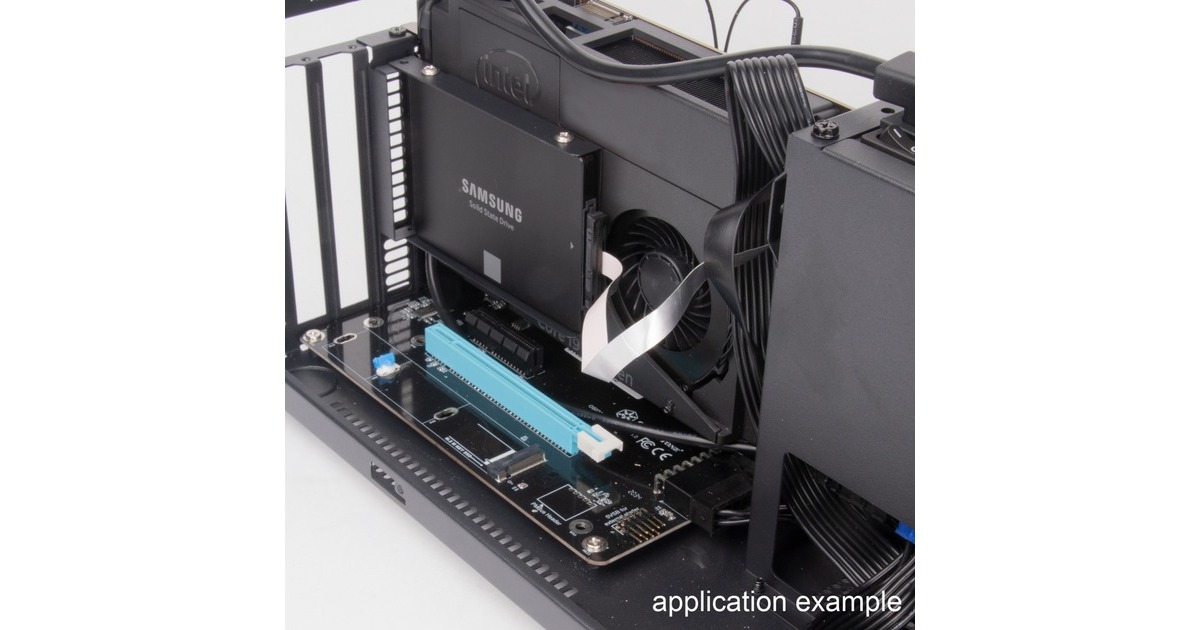 SilverStone NUC SST-VT04B, Tower-Gehäuse(schwarz, Intel® NUC Element H Chassis)