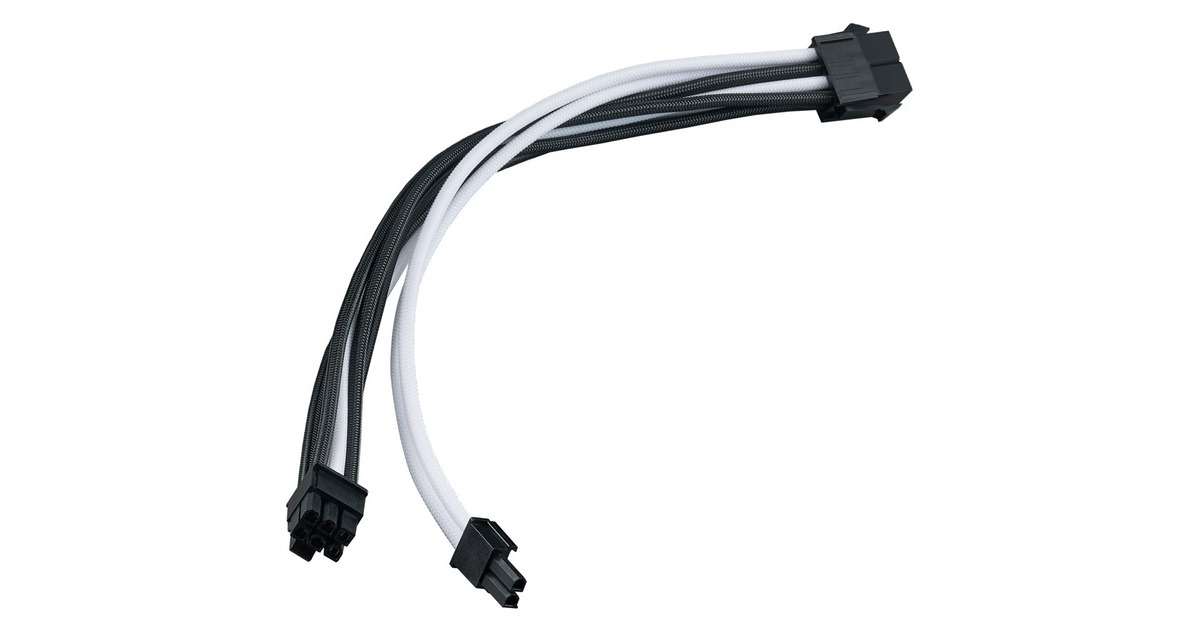 SilverStone PCIe Verlängerungskabel SST-PP07E-PCIBW(schwarz/weiß, 30cm)