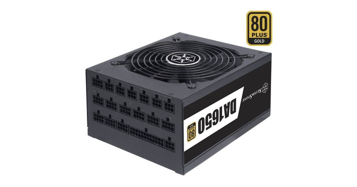 SilverStone SST-DA1650-G 1650W, PC-Netzteil(schwarz, 12x PCIe, Kabel-Management, 1650 Watt)