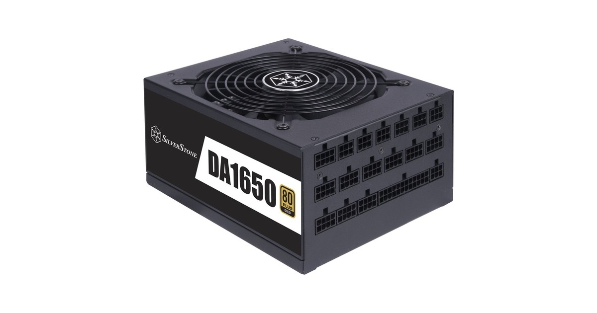 SilverStone SST-DA1650-G 1650W, PC-Netzteil(schwarz, 12x PCIe, Kabel-Management, 1650 Watt)
