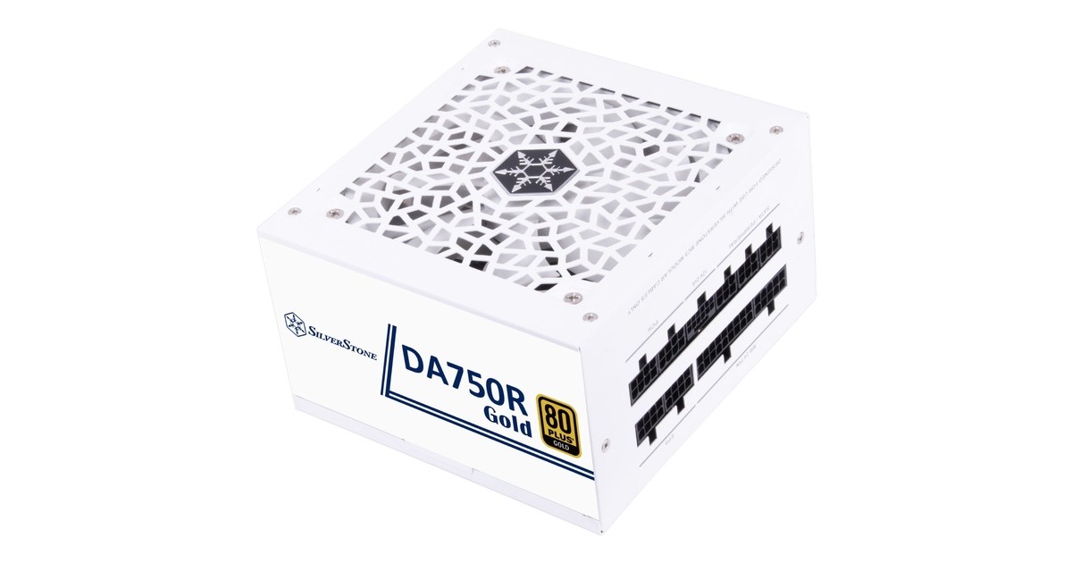 SilverStone SST-DA750R-GMA-WWW, PC-Netzteil(weiß, 1x 12-Pin ATX3.0, 4x PCIe, Kabel-Management, 750 Watt)