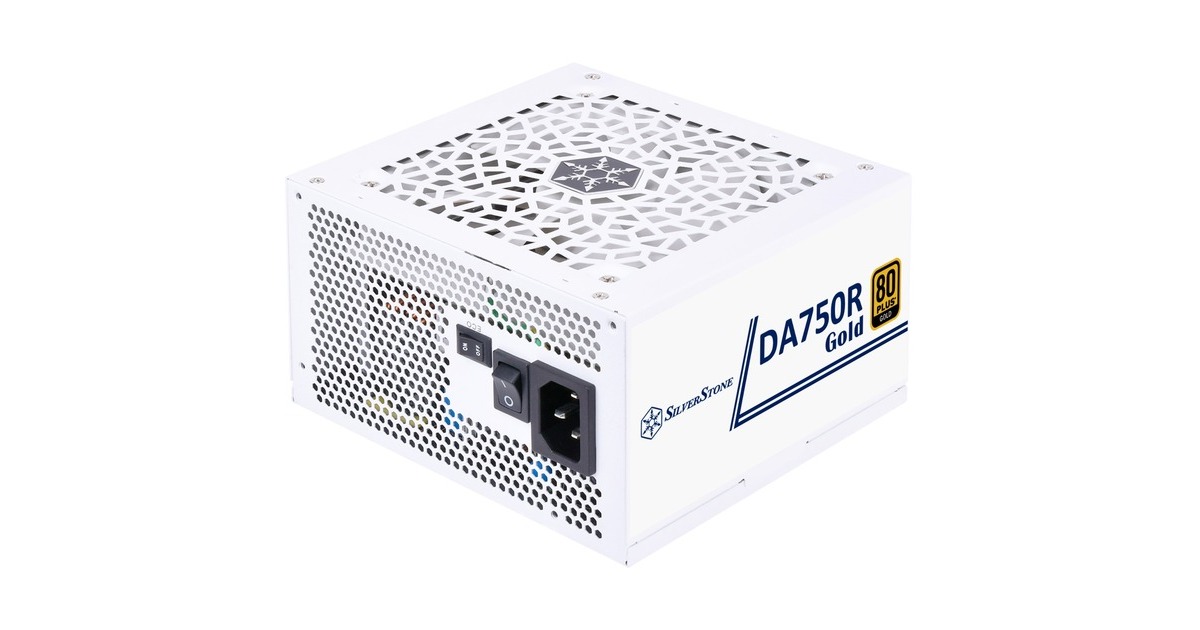 SilverStone SST-DA750R-GMA-WWW, PC-Netzteil(weiß, 1x 12-Pin ATX3.0, 4x PCIe, Kabel-Management, 750 Watt)