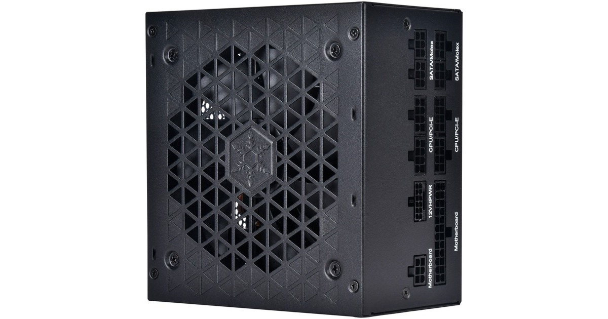 SilverStone SST-DA750R-GM 750W, PC-Netzteil(schwarz, 1x 12VHPWR, 4x PCIe, Kabel-Management, 750 Watt)