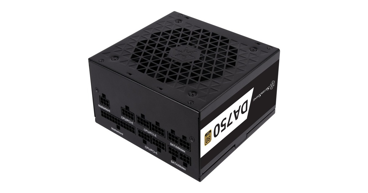 SilverStone SST-DA750-G 750W, PC-Netzteil(schwarz, 4x PCIe, Kabel-Management, 750 Watt)