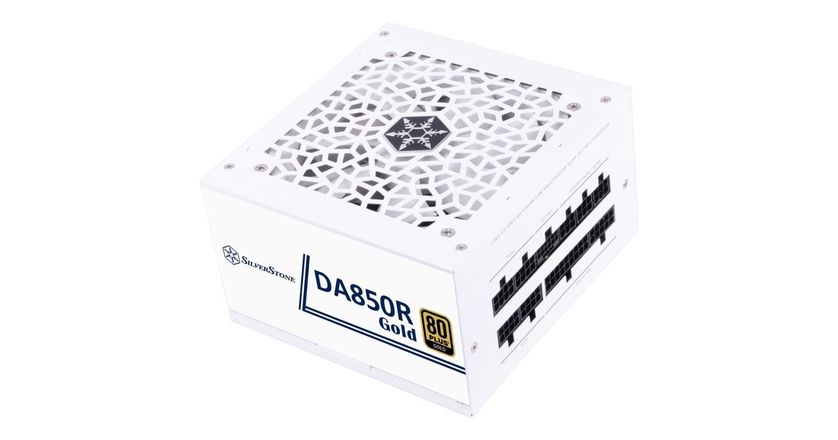 SilverStone SST-DA850R-GMA-WWW, PC-Netzteil(weiß, 1x 12-Pin ATX3.0, 4x PCIe, Kabel-Management, 850 Watt)