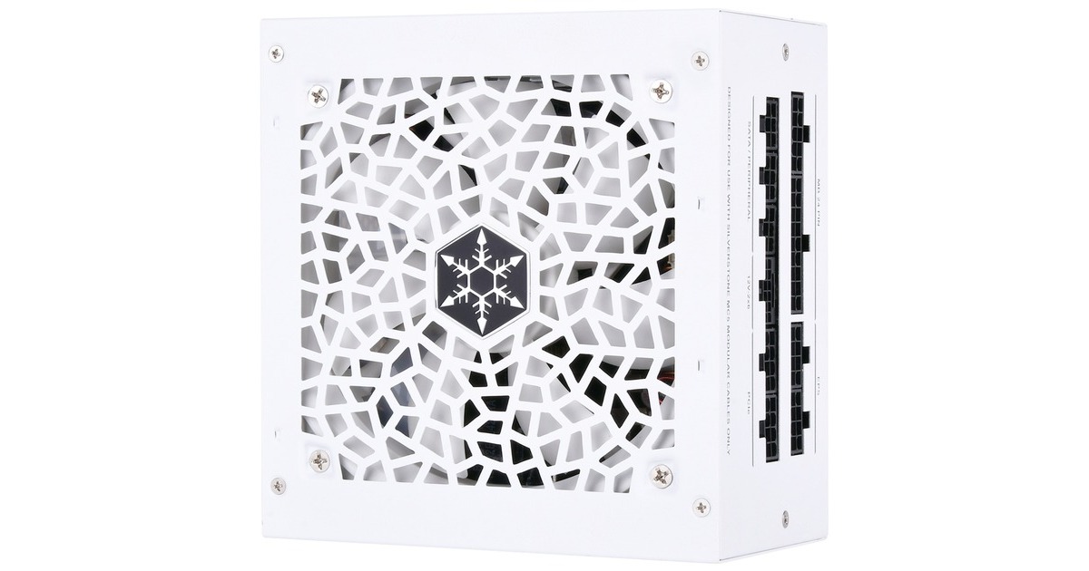 SilverStone SST-DA850R-GMA-WWW, PC-Netzteil(weiß, 1x 12-Pin ATX3.0, 4x PCIe, Kabel-Management, 850 Watt)