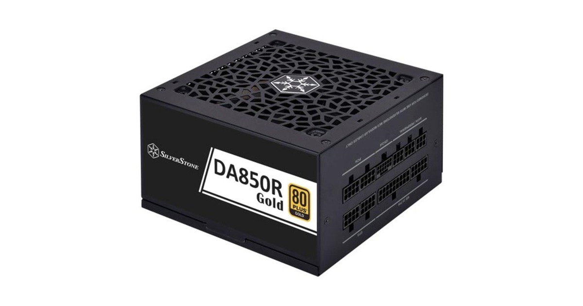 SilverStone SST-DA850R-GMA, PC-Netzteil(schwarz, 1x 12-Pin ATX3.0, 4x PCIe, Kabel-Management, 850 Watt)