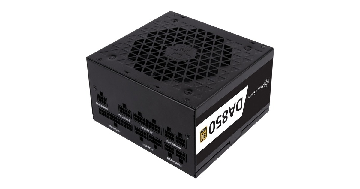 SilverStone SST-DA850-G 850W, PC-Netzteil(schwarz, 6x PCIe, 850 Watt)