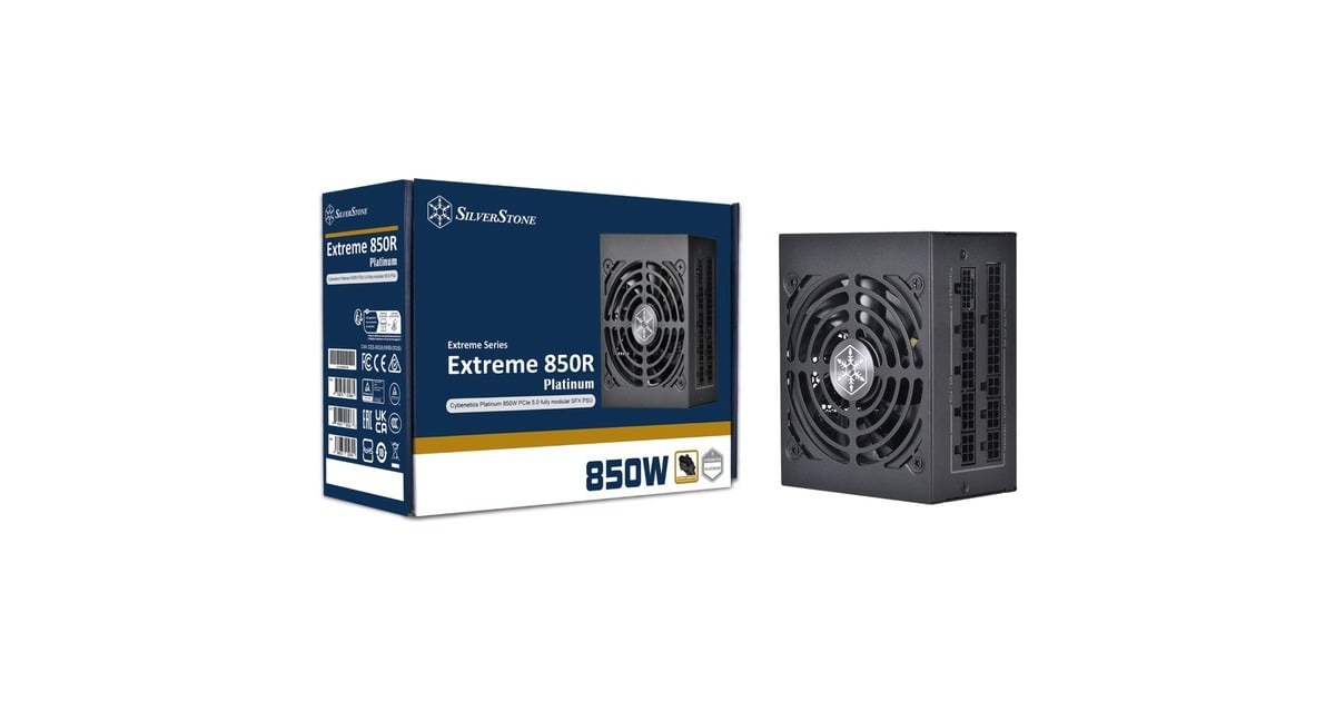 SilverStone SST-EX850R-PM 850W, PC-Netzteil(schwarz, 850 Watt)