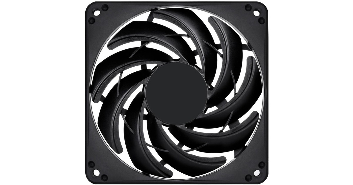 SilverStone SST-FN124B 120x120x15mm, Gehäuselüfter(schwarz/schwarz)