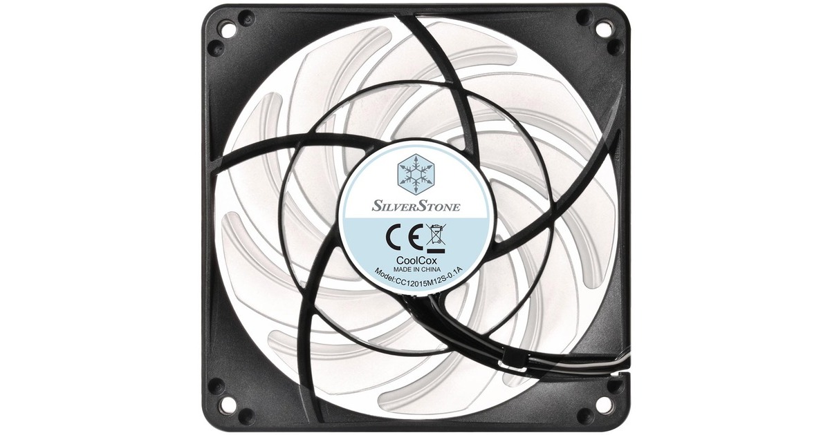 SilverStone SST-FW124-ARGB 120x120x15, Gehäuselüfter(schwarz/weiß)
