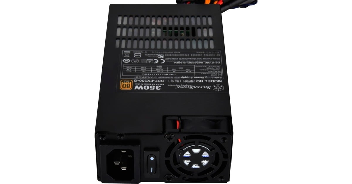 SilverStone SST-FX350-G 350W, PC-Netzteil(1x PCIe, 350 Watt, Outlet)