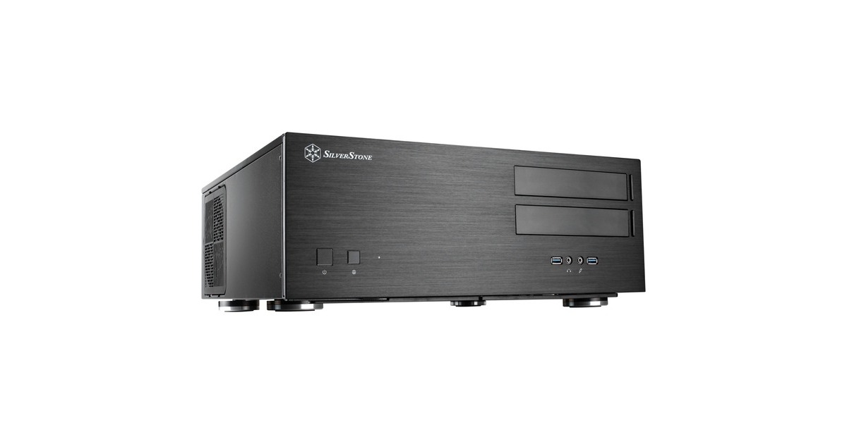 SilverStone SST-GD08B, HTPC-Gehäuse(schwarz, Retail)