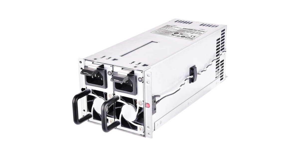 SilverStone SST-GM1000-2UG-V2, PC-Netzteil(silber, redundant, 1000 Watt)