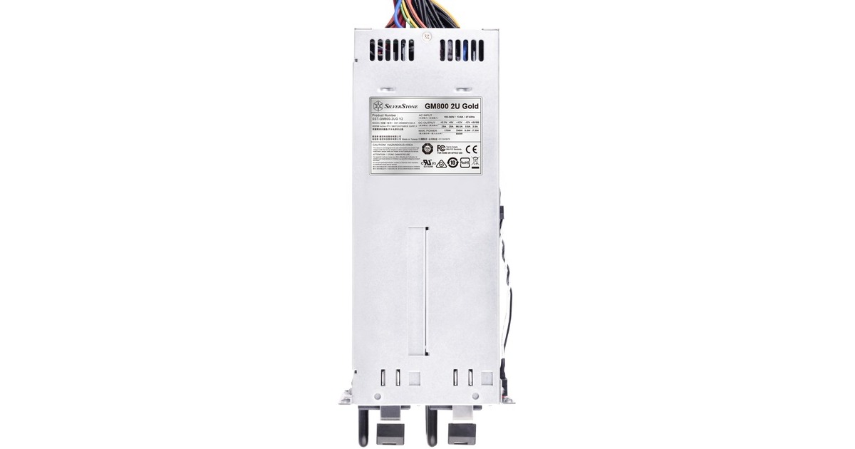 SilverStone SST-GM800-2UG-V2, PC-Netzteil(silber, redundant, 800 Watt)