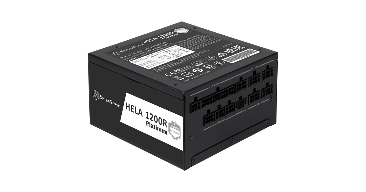 SilverStone SST-HA1200R-PM 1200W, PC-Netzteil(schwarz, 7x PCIe, Kabel-Management, 1200 Watt)