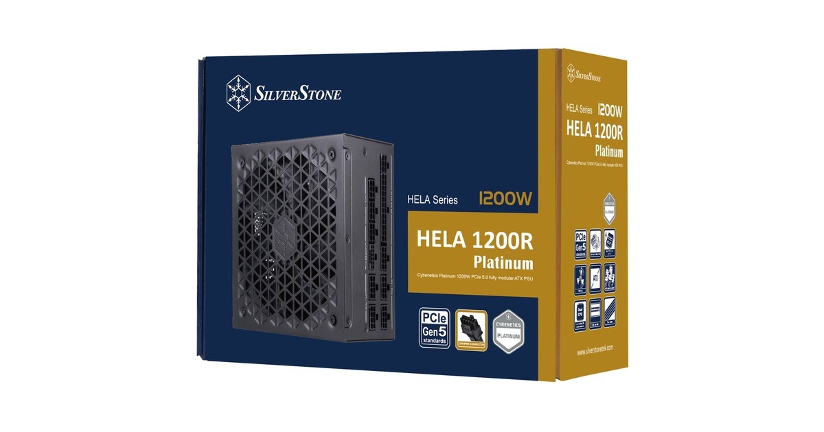 SilverStone SST-HA1200R-PM 1200W, PC-Netzteil(schwarz, 7x PCIe, Kabel-Management, 1200 Watt)