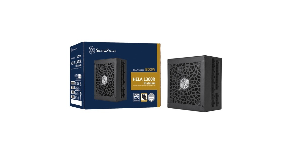 SilverStone SST-HA1300R-PM 1300W, PC-Netzteil(schwarz, 9x PCIe, Kabel-Management, 1300 Watt)