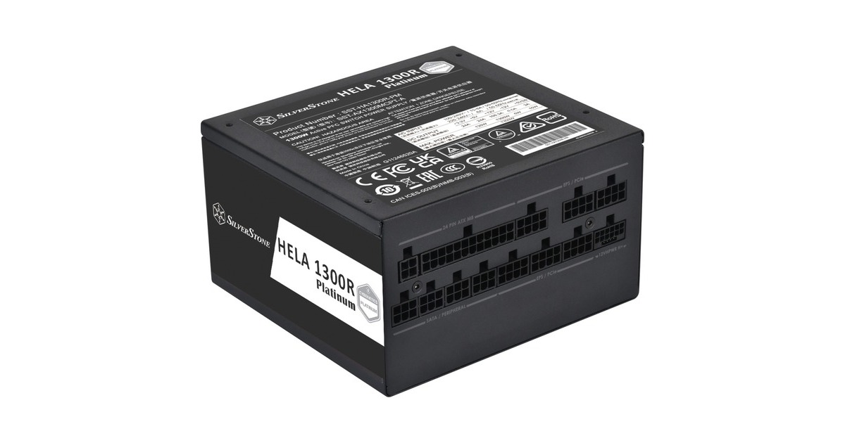 SilverStone SST-HA1300R-PM 1300W, PC-Netzteil(schwarz, 9x PCIe, Kabel-Management, 1300 Watt)