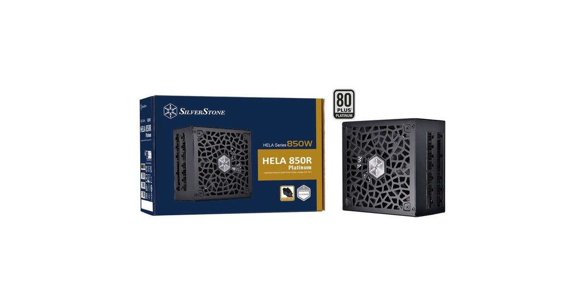 SilverStone SST-HA850R-PM 850W, PC-Netzteil(schwarz, 4x PCIe, Kabel-Management, 850 Watt)