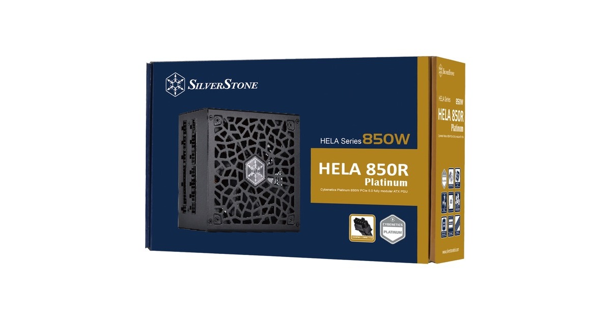 SilverStone SST-HA850R-PM 850W, PC-Netzteil(schwarz, 4x PCIe, Kabel-Management, 850 Watt)