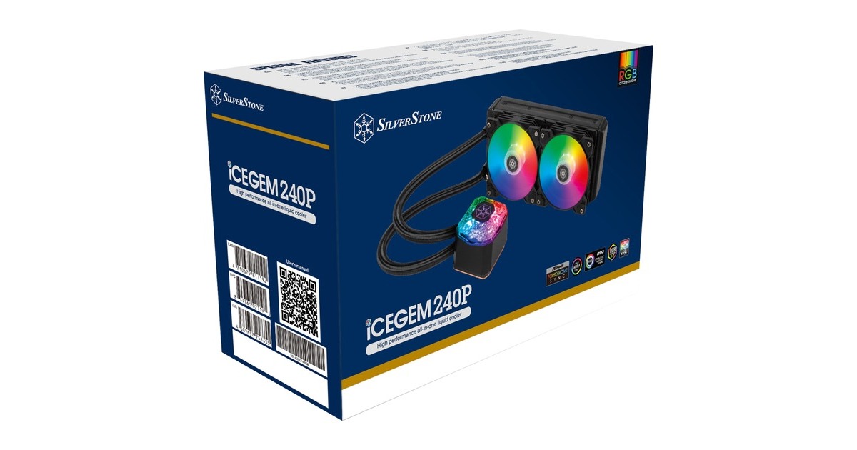 SilverStone SST-IG240P-ARGB 240mm, Wasserkühlung(schwarz)