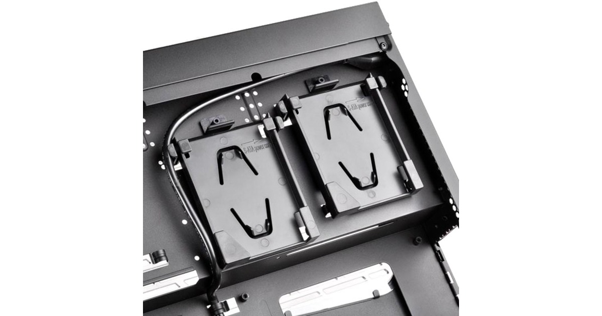 SilverStone SST-ML08B-H + Handle, Desktop-Gehäuse(schwarz, mit Tragegriff)