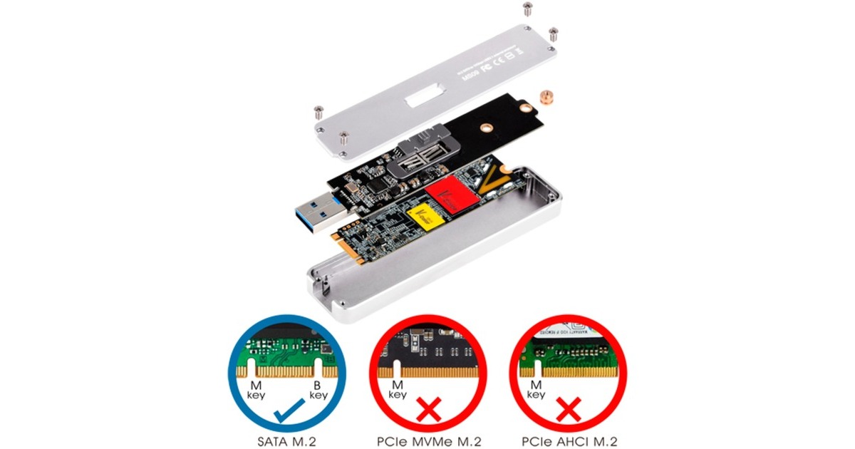 SilverStone SST-MS09C USB 3.1, Laufwerksgehäuse(dunkelgrau)