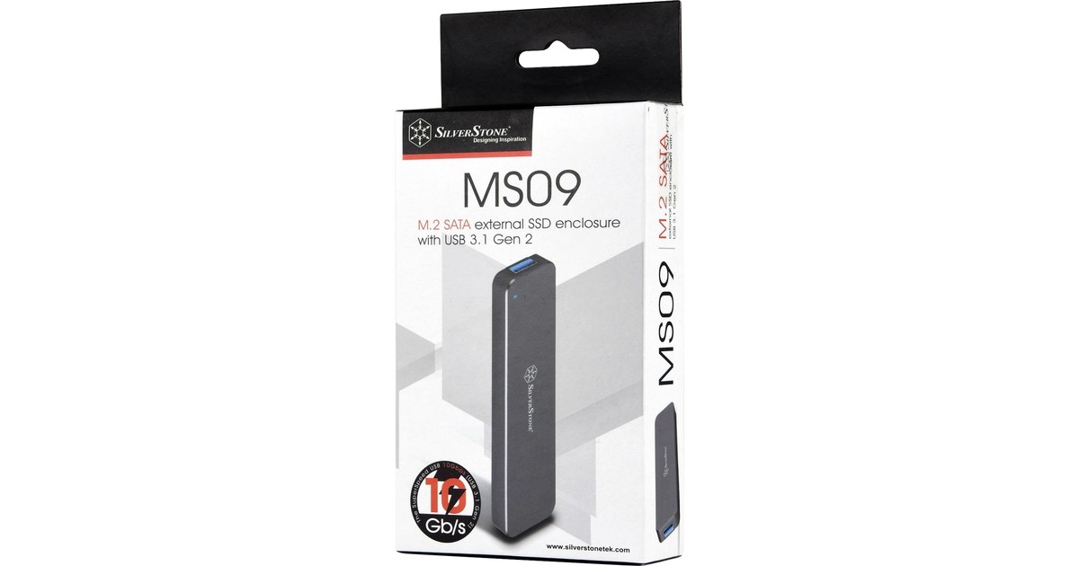 SilverStone SST-MS09C USB 3.1, Laufwerksgehäuse(dunkelgrau)