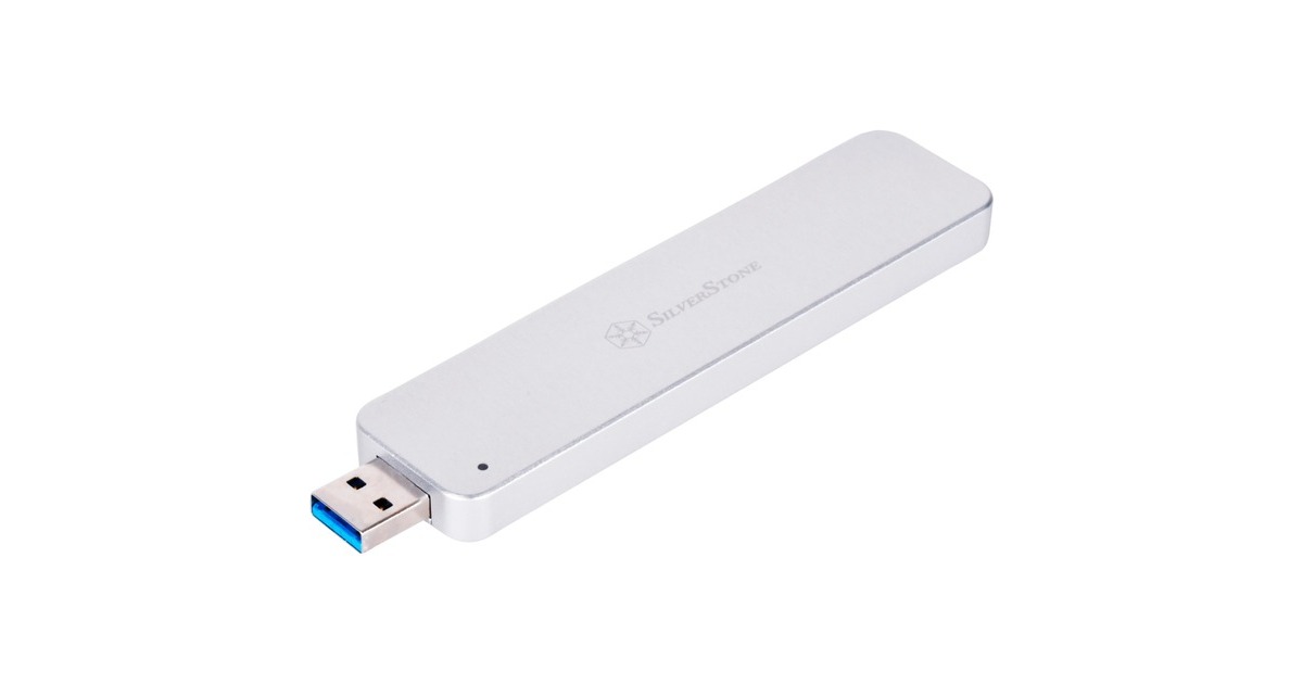 SilverStone SST-MS09S USB 3.1, Laufwerksgehäuse(silber)