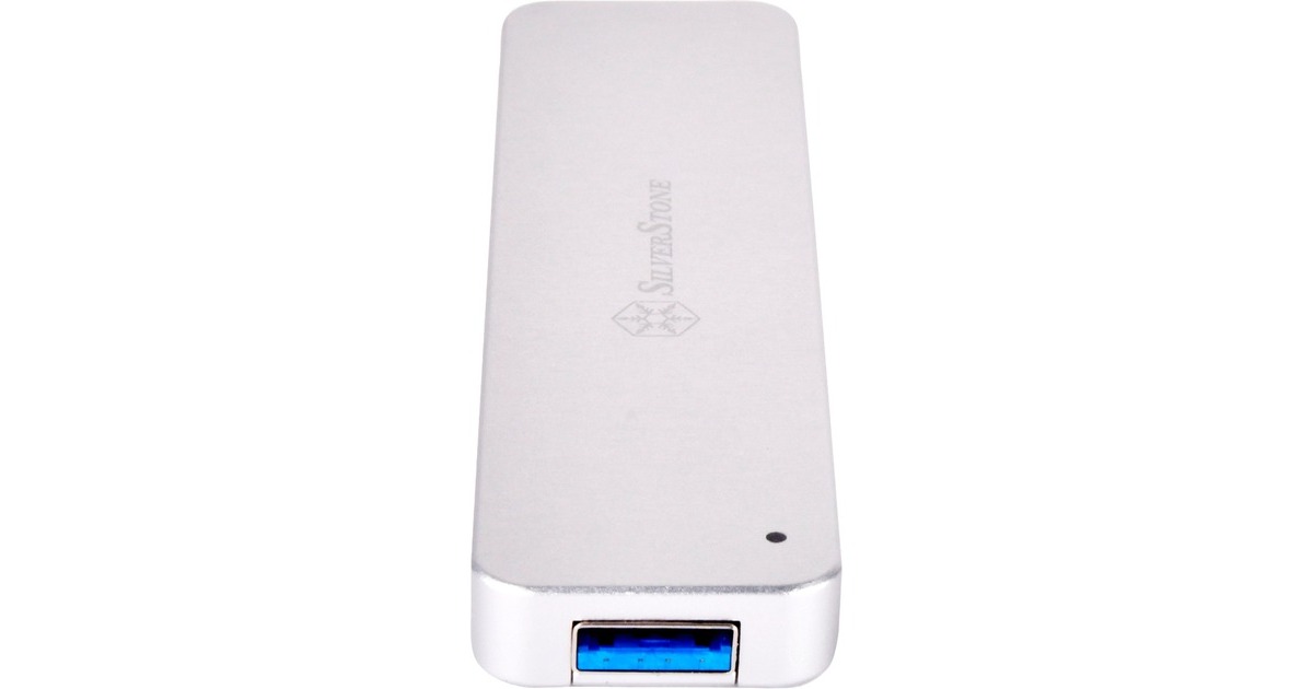 SilverStone SST-MS09S USB 3.1, Laufwerksgehäuse(silber)