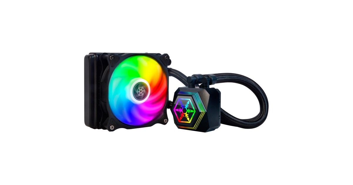 SilverStone SST-PF120-ARGB-V2 120mm, Wasserkühlung(schwarz, inkl. RGB-Controller)