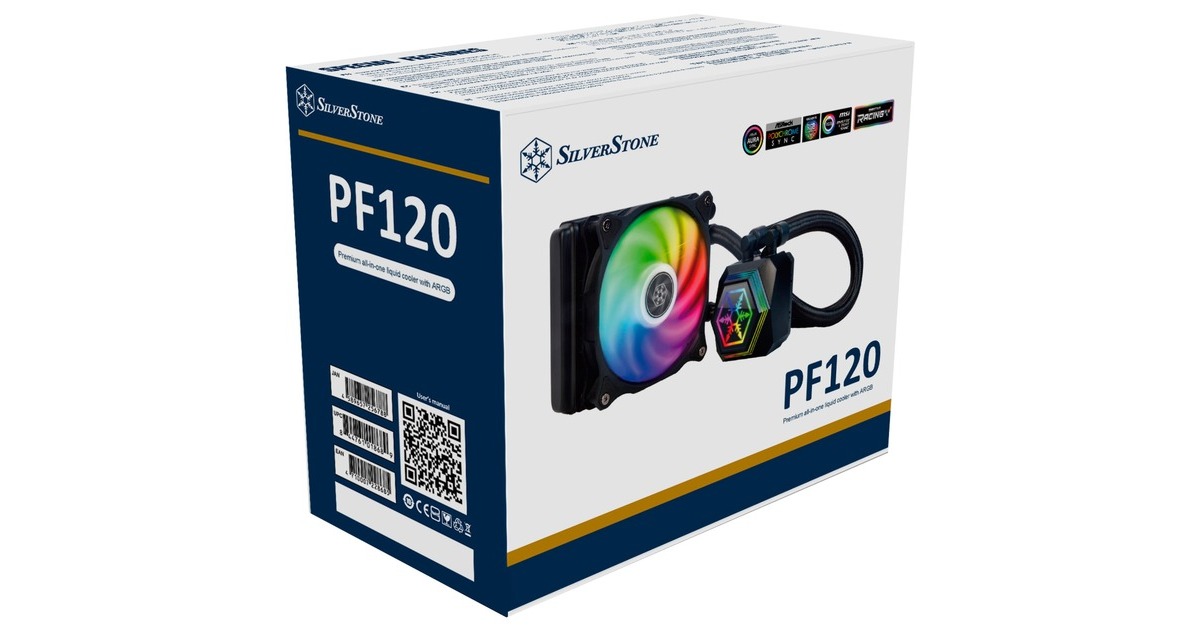 SilverStone SST-PF120-ARGB-V2 120mm, Wasserkühlung(schwarz, inkl. RGB-Controller)