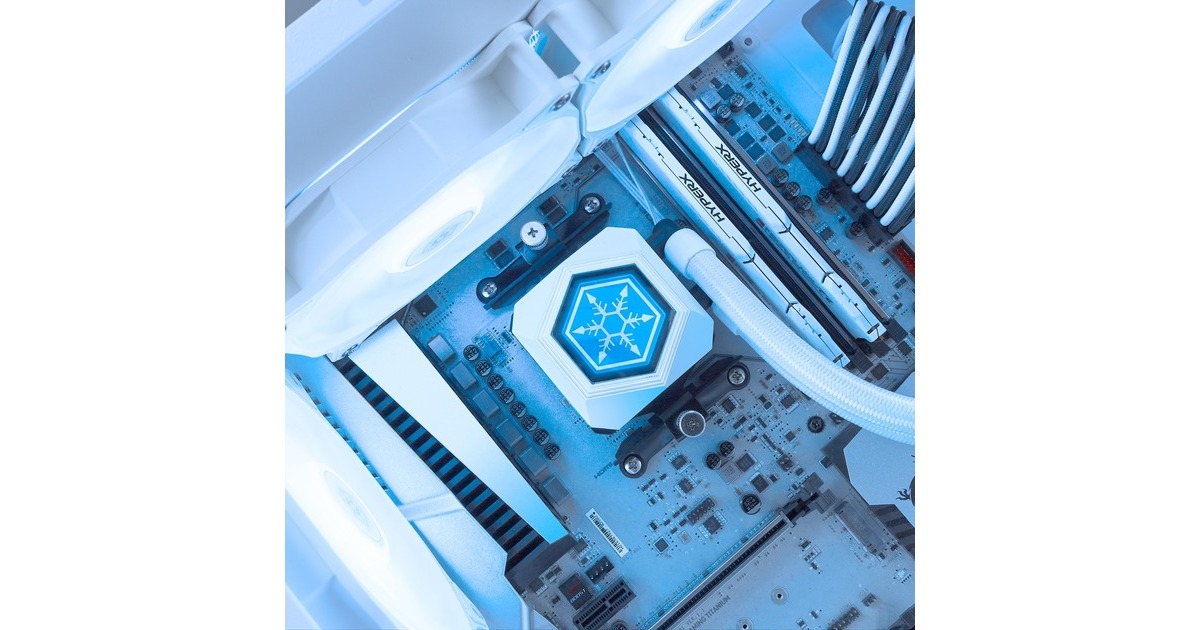 SilverStone SST-PF240W-ARGB-V2 240mm, Wasserkühlung(weiß, inkl. RGB-Controller)