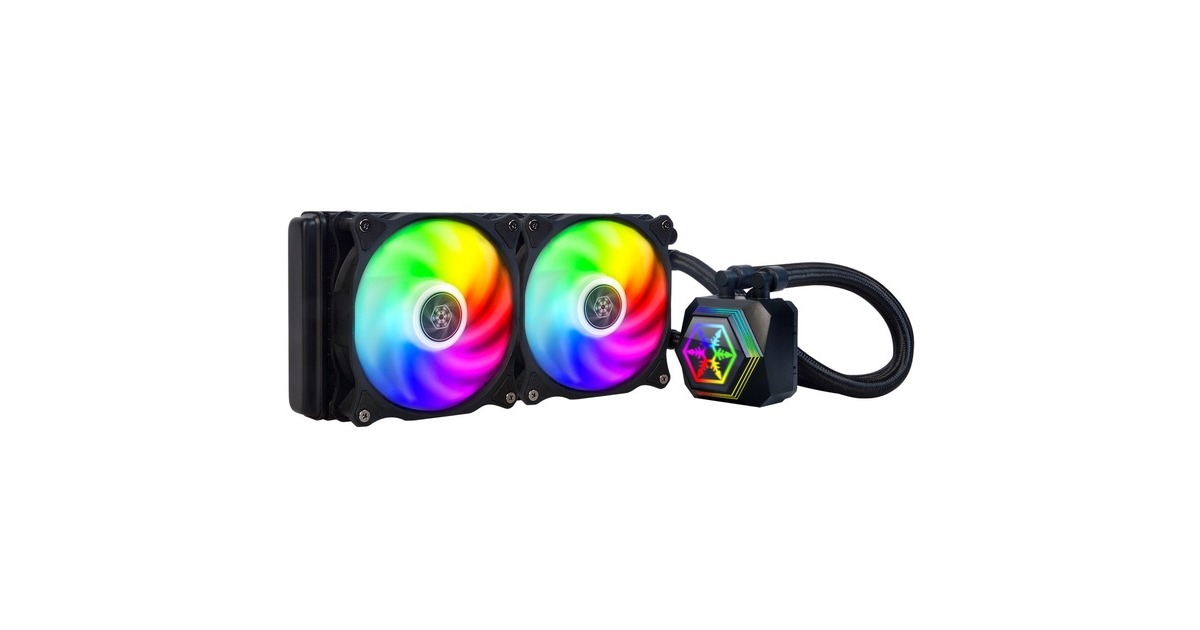 SilverStone SST-PF240-ARGB-V2 240mm, Wasserkühlung(schwarz, inkl. RGB-Controller)