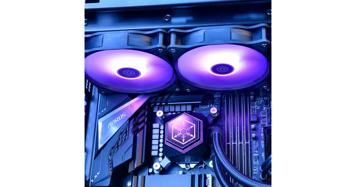 SilverStone SST-PF240-ARGB-V2 240mm, Wasserkühlung(schwarz, inkl. RGB-Controller)